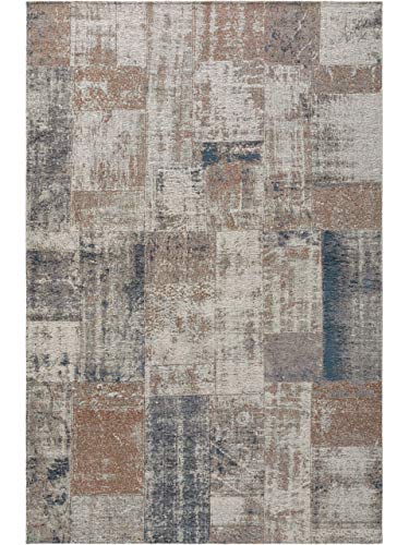 benuta Teppich, Baumwolle, Beige/Blau, 120 x 180 cm von benuta