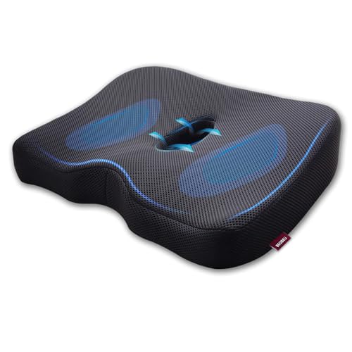 beobeu G2 Sitzkissen Memory Foam Atmungsaktives ergonomisches Design, Steißbein-Steißbein-Pad für Bürostühle, Autositzkissen, Rollstuhl. von beobeu