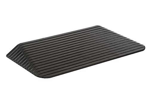 Bepco Rollstuhlrampe -Türkantenrampe - Schwellenrampe - Bordsteinkanten-Rampe aus Gummi - Auffahrrampe - Türschwellenrampe (7,6 x 90 x 46) von bepco