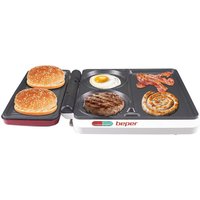 Beper P101CUD500 Multifunktionsgrill in Rot mit Antihaft-Beschichtung & 4 Kochflächen Beper P101CUD500 Multifunktionsgrill in Rot mit Antihaft-Beschichtung & 4 Kochflächen von beper