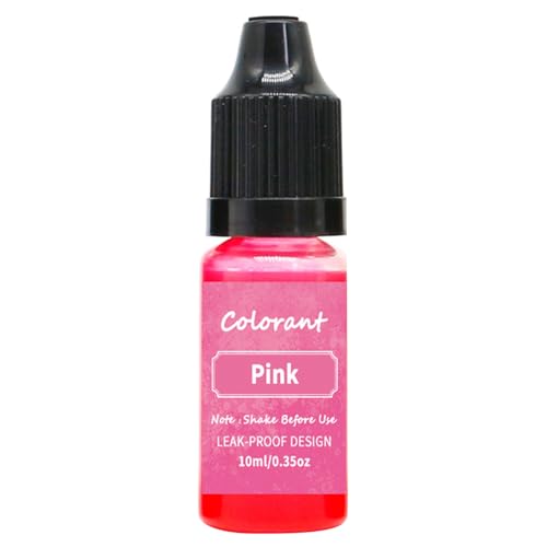 bephible 10 ml Kerzenfarbe – Color Essence Seife, Kerze, Farbfarbe, Sojawachs, Paraffinfarbe, Farbstoff für Zuhause, Rosa von bephible