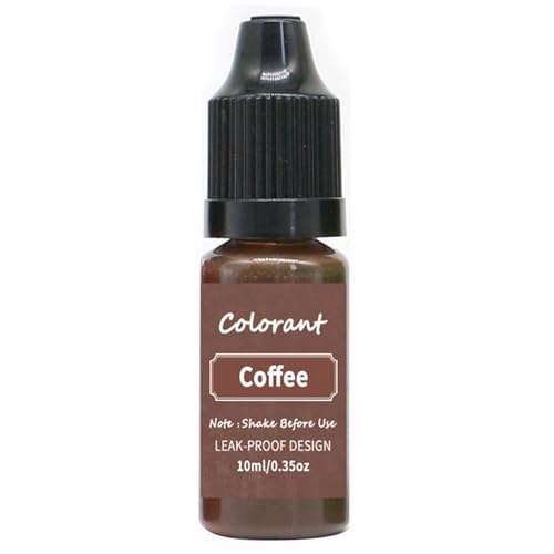 bephible 10 ml Kerzenfarbe – Color Essence Seife, Kerze, Farbstoff, Sojawachs, Paraffin-Färbemittel für Zuhause, Kaffee von bephible