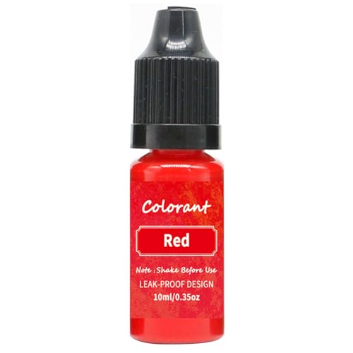 bephible 10 ml Kerzenfarbe – Color Essence Seife, Kerzen, Farbstoff, Sojawachs, Paraffinfarbe, Farbstoff für Zuhause, Rot von bephible