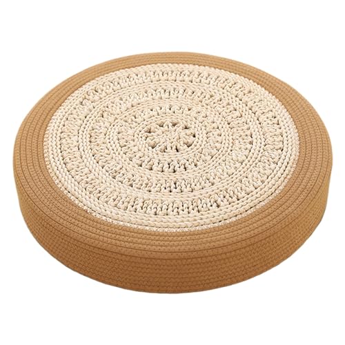 bephible Handgewebtes Bodenkissen, handgewebt, Sitzkissen, umweltfreundlich, handgewebt, Bodensitzkissen, geruchsneutral, gepolstert, Strohmatte, Khaki bephible Handgewebtes Bodenkissen, handgewebt, Sitzkissen, umweltfreundlich, handgewebt, Bodensitzkissen, geruchsneutral, gepolstert, Strohmatte, Khaki von bephible