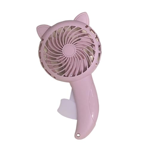 bephible Handventilator Sicher Kühlung Leise Mini Handdruck Ventilator Rosa von bephible