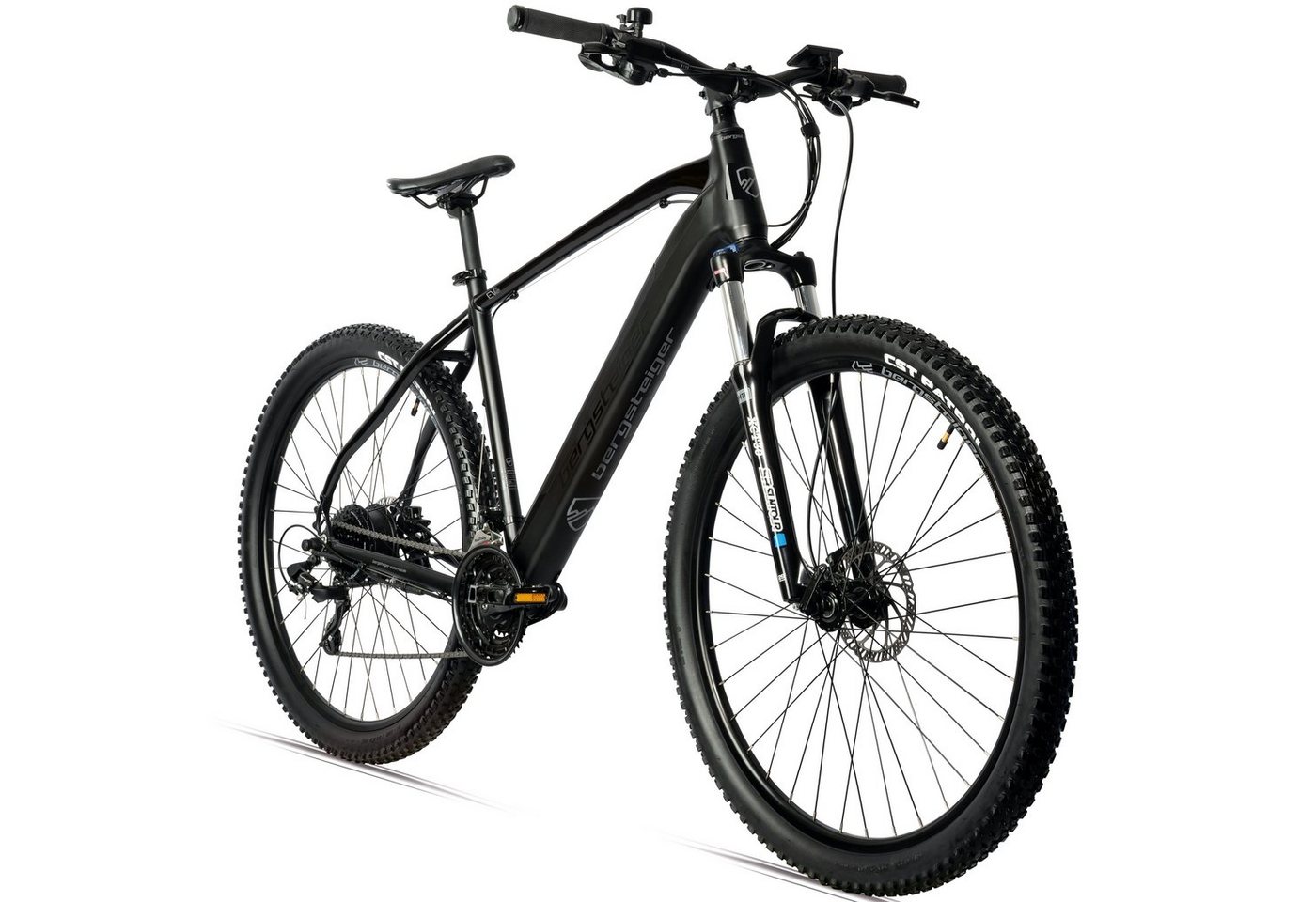 bergsteiger E-Bike Cannock E-Mountainbike mit 250 Watt Motor, 36V 10.4Ah & 12Ah Akku, Kettenschaltung, Heckmotor von bergsteiger