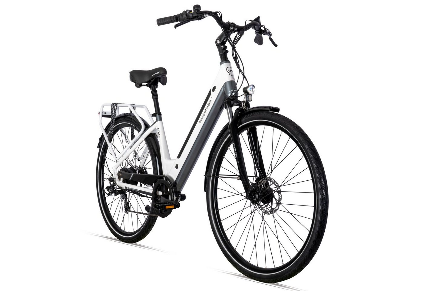 bergsteiger E-Bike Hampton 28 Zoll City E-Bike mit 250 Watt Motor, Heckmotor von bergsteiger