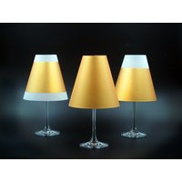 Poetry Light - 3 Goldene Weinglas Lampenschirme Aus Pergament Für Tee - Oder Led-Lichter von berlindesign