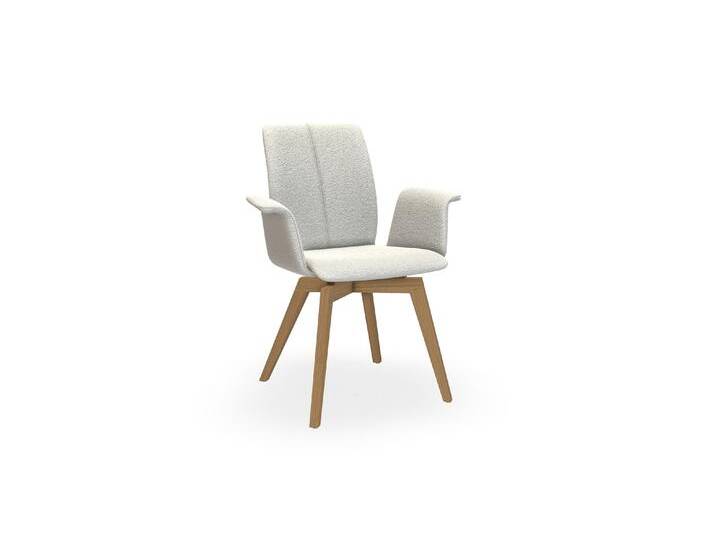 Bert Plantagie TARA WOOD COMFY 835C Stuhl mit Armlehne breit von bert-plantagie