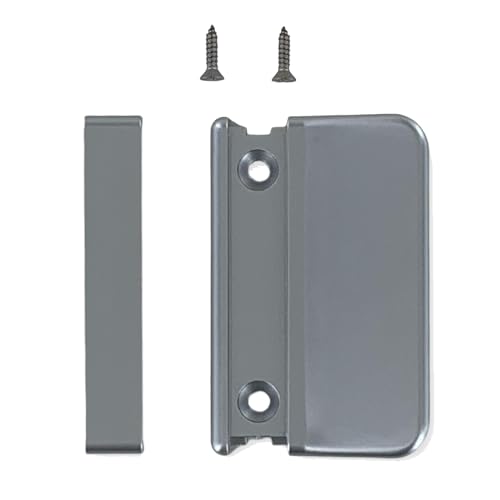 OTT beschlagswelt Terrassentürgriff Balkontürgriff Ziehgriff Kunststoff silberfarben mit verdeckter Verschraubung inkl. Montagematerial von beschlagswelt ott