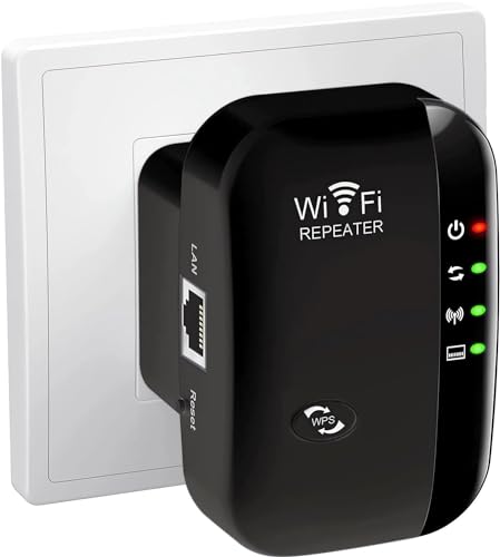 WiFi Repeater WiFi Booster 300 Mbps 2,4 GHz Wireless Extender Signalverstärker des Netzwerks haben AP/RP und WPS Funktion, kompatibel mit allen Internetboxen WiFi Repeater WiFi Booster 300 Mbps 2,4 GHz Wireless Extender Signalverstärker des Netzwerks haben AP/RP und WPS Funktion, kompatibel mit allen Internetboxen von beseloa