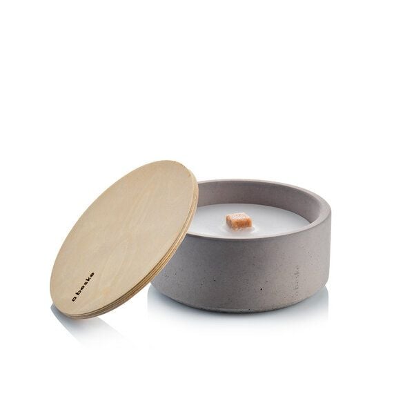 beske Kerzenfresser Betonfeuer® 'Suma' mit Dauerdocht, Dauerfeuer, Wachsfresser von beske