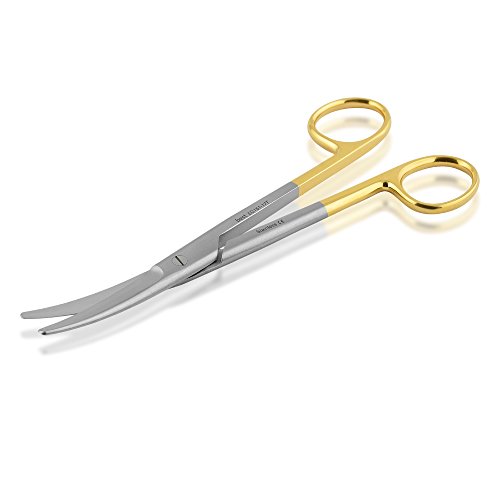 best for surgery Hochwertige professionelle schmale Mayo Hartmetall Universal-Schere beide Seiten stumpf 17,5cm gebogen rostfrei von best for surgery Scheren