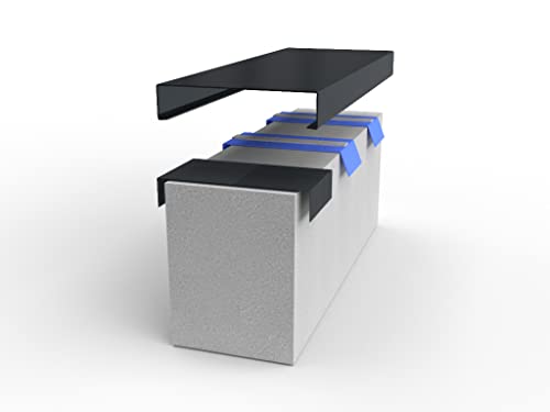 Alu-Mauerabdeckung Komplettsystem - Abdeckung 1,0 m inkl. 2x Schnapphalter und 1x Stoßblech - Größe: M, Farbe: Anthrazit RAL 7016 Alu-Mauerabdeckung Komplettsystem - Abdeckung 1,0 m inkl. 2x Schnapphalter und 1x Stoßblech - Größe: M, Farbe: Anthrazit RAL 7016 von bestell-dein-Blech