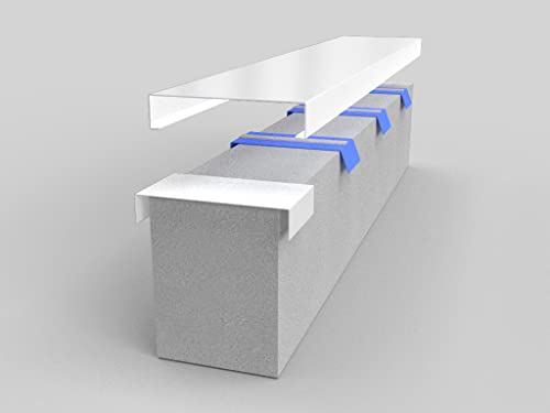 Alu-Mauerabdeckung Komplettsystem - Abdeckung 2,0 m inkl. 3x Schnapphalter und 1x Stoßblech - Größe: XXL, Farbe: Weiß RAL 9016 Alu-Mauerabdeckung Komplettsystem - Abdeckung 2,0 m inkl. 3x Schnapphalter und 1x Stoßblech - Größe: XXL, Farbe: Weiß RAL 9016 von bestell-dein-Blech