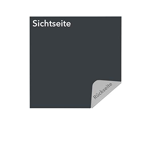 Blechzuschnitt nach Maß aus Aluminium 1,5 mm farbbeschichtet in RAL 7016 (Anthrazitgrau) - einseitig mit Schutzfolie - 90 x 100 cm (900 x 1000 mm) von bestell-dein-Blech