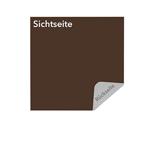 Blechzuschnitt nach Maß aus Aluminium 1,5 mm farbbeschichtet in RAL 8014 (Sepiabraun) - einseitig mit Schutzfolie - 80 x 100 cm (800 x 1000 mm) von bestell-dein-Blech