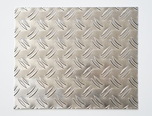 bestell-dein-Blech Metall Aluminium Riffelblech duett 2,5/4,0 mm stark - Tränenblech/Warzenblech Zuschnitt - Alu Blech geriffelt walzblank natur Zuschnitt nach Maß Größe: 100 x 100 cm (1000 x 1000 mm) von bestell-dein-Blech