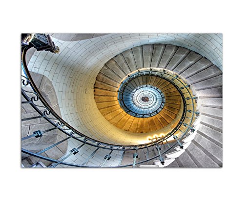 120x80cm - Wendeltreppe Spirale Treppenaufgang Stufen - Bild auf Keilrahmen modern stilvoll - Bilder und Dekoration 120x80cm - Wendeltreppe Spirale Treppenaufgang Stufen - Bild auf Keilrahmen modern stilvoll - Bilder und Dekoration von bestforhome