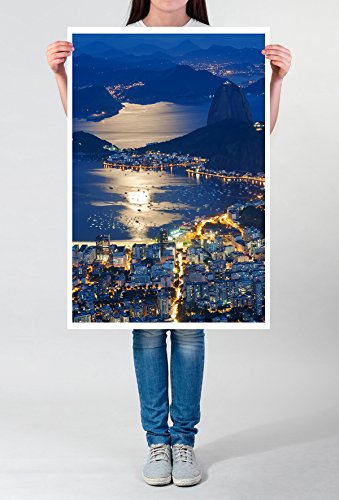 Best for home Artprints - Art – Sugar Loaf und Botafogo Rio de Janeiro - Fotodruck in gestochen scharfer Qualität von bestforhome