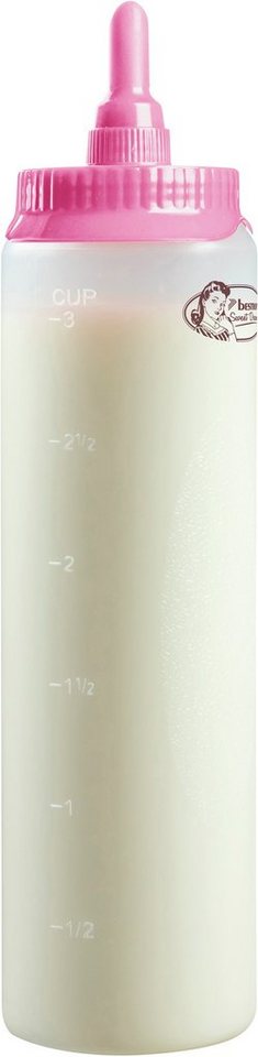 bestron Teigportionierer ABOTTLE rosa, (1-tlg), mit Skala, Teigdosierer für 700 ml von bestron