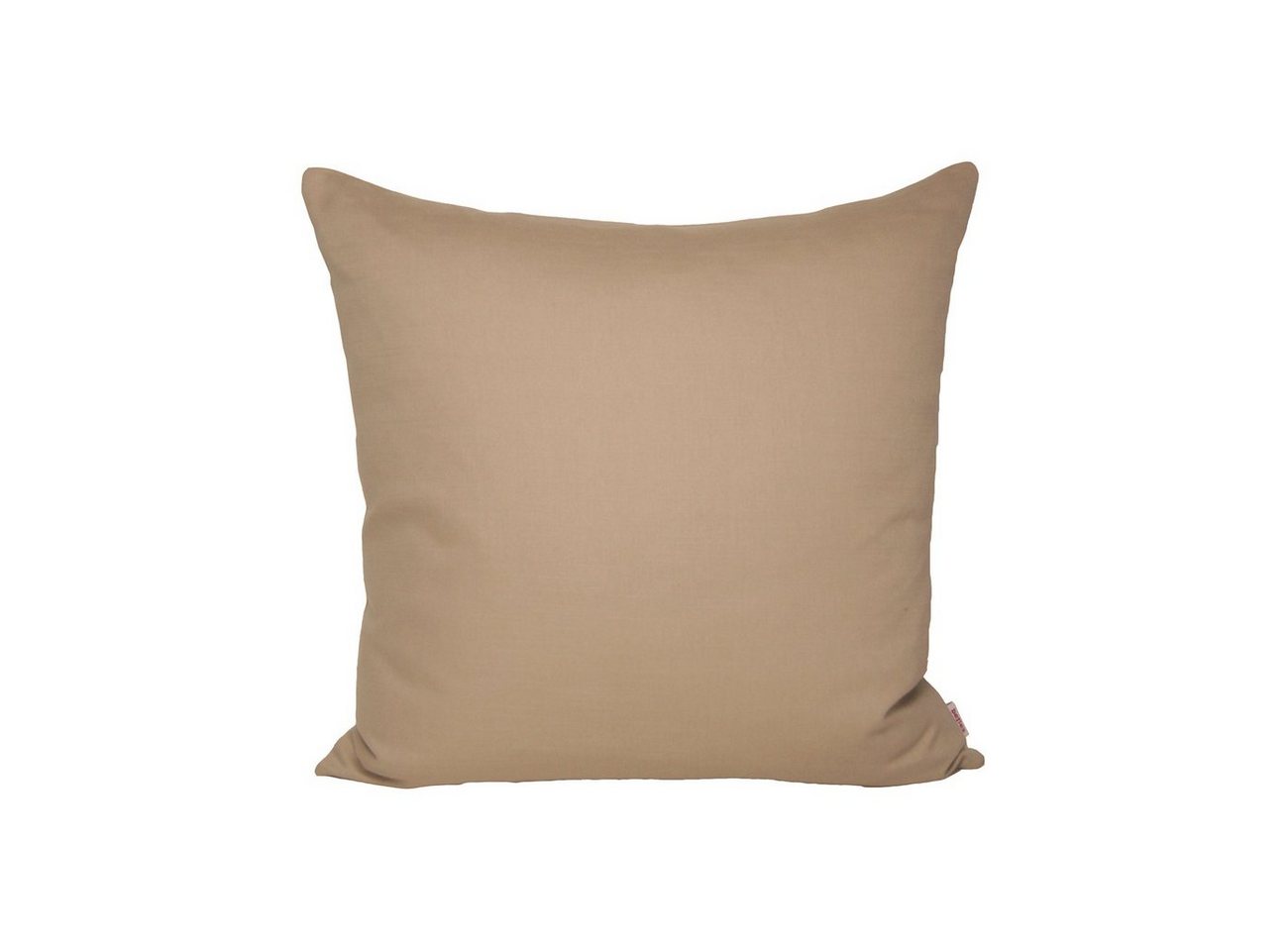 beties Kissenbezug Farbenspiel, (1 Stück), ca. 40x40 cm Kissenhülle Dekokissen Uni (Toffee-Beige) von beties