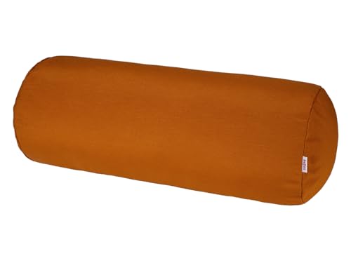 beties „Wunschton“ Nackenrollenbezug ca. 15x40 cm Nackenrolle in großer Sortiments- und Größenauswahl – EIN idealer Uni Begleiter (sanddorn-orange) von beties
