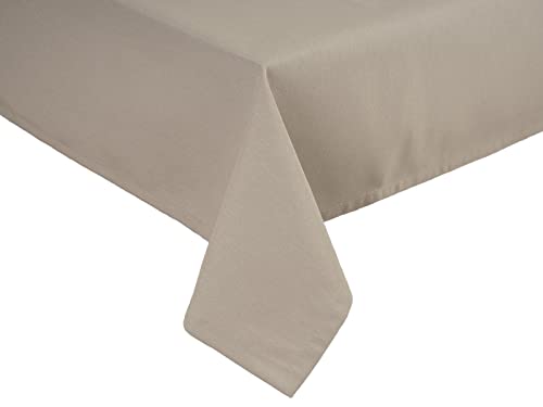 beties „Wunschton“ Tischdecke ca. 130x220 cm, Tischtuch, Tafeldeke in großer Sortiments- und Größenauswahl – EIN idealer Begleiter in Unifarbe (Taupe) von beties