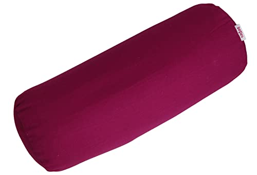 beties Farbenspiel XL Nackenrollenbezug ca. 25x70 cm Nackenrollenhülle Nackenrollen Überzug mit Reißverschluss 100% Baumwolle (Hibiskus) von beties