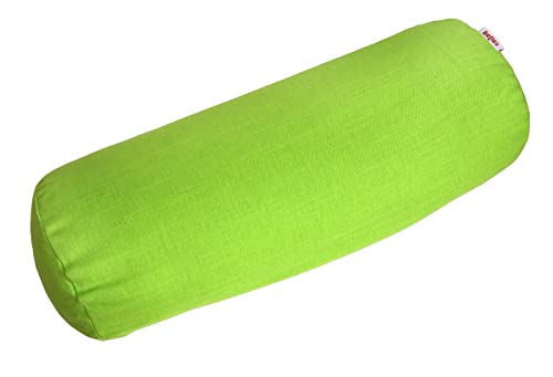 beties Farbenspiel XL Nackenrollenbezug ca. 25x70 cm Nackenrollenhülle Nackenrollen Überzug mit Reißverschluss 100% Baumwolle (apfelgrün) von beties