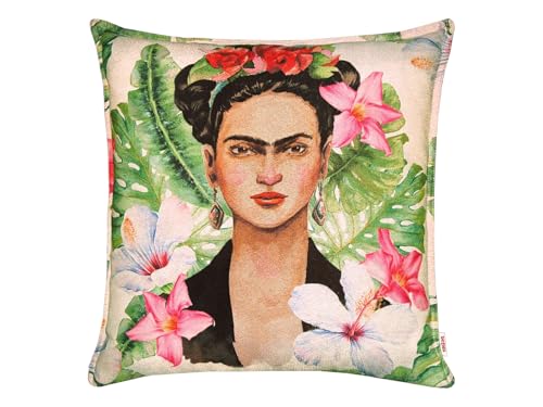 beties Kissenbezug Frida ca. 45x45 cm Wende-Kissenhülle Abstrakter Kunstdruck auf Gobelin POP-Art auf Sofakissen Bezug – Beliebter Trend NEU interpretiert Farbe: beige-bunt beties Kissenbezug Frida ca. 45x45 cm Wende-Kissenhülle Abstrakter Kunstdruck auf Gobelin POP-Art auf Sofakissen Bezug – Beliebter Trend NEU interpretiert Farbe: beige-bunt von beties