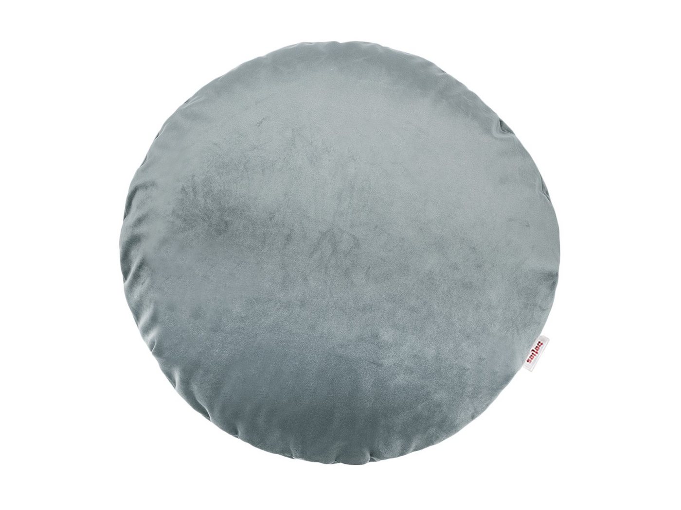 beties Kissenbezug Samt&Sonders, (1 Stück), Kissenhülle rund ca. 40 cm Samtkissen warm & weich Stein-grau von beties