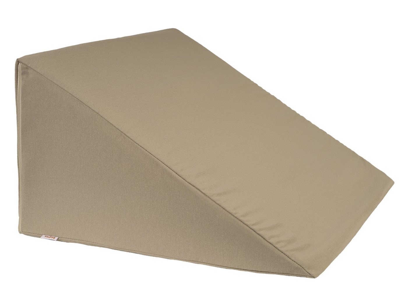 beties Kissenbezug Wunschton, (1 Stück), Keilkissenbezug pflegeleichtes Baumwoll-Mischgewebe taupe von beties