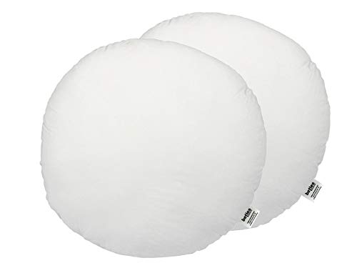 beties PublikFree Kopfkissen 2er Set rund ca. Ø 60 cm Kissenfüllung Allergiker-Kissen Allergikergeeignet Kissen Schlafkissen Weich Polyester-Faserbällchen Bezug 100% Baumwolle von beties