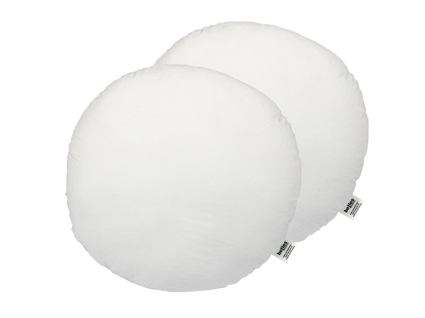 beties Sofakissen PublikFree, (2er Set, 2 St., 2 Stück PublikFree Kissenfüllung), Sitzkissen rund 2er-Set ca. 40 cm Kissenfüllung von beties