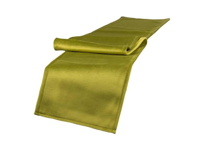 beties Tischband Samt&Sonders (1-tlg, 1 Stück Tischband), schmaler Samt Tischläufer ca. 18x140 cm Mai-grün Tischdeko von beties