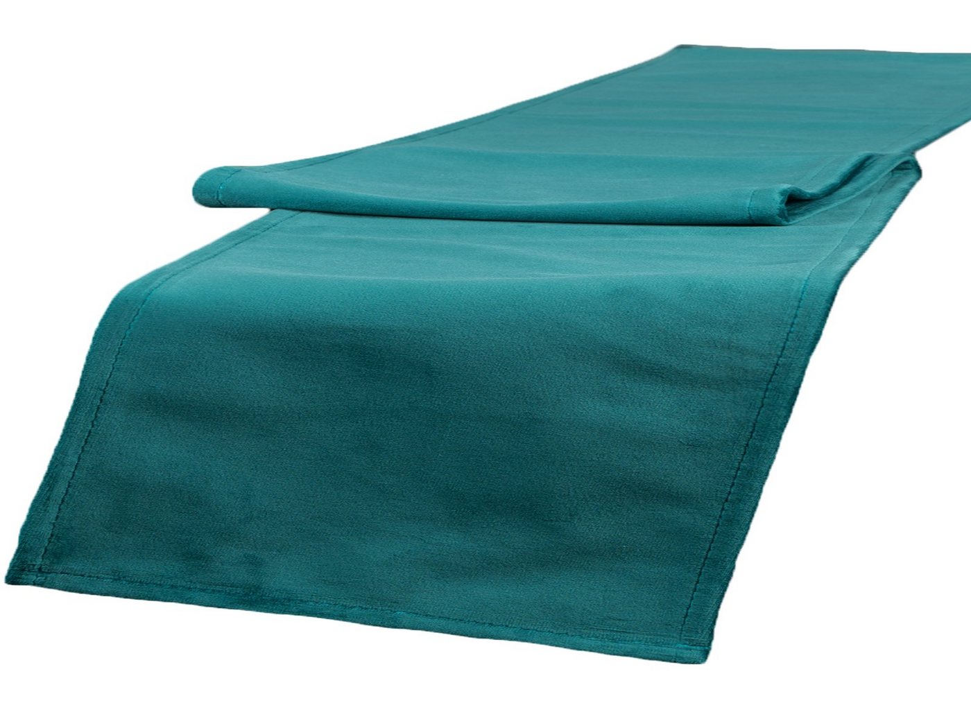 beties Tischläufer Samt&Sonders (1-tlg, 1 Stück Tischläufer), ca. 40x140 cm Samt Tischdekoration modern und edel petrol von beties
