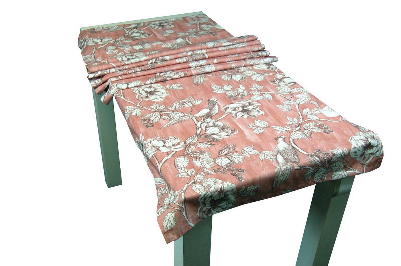 beties Tischläufer Vogel Traum (1-tlg, 1 Stück Tischläufer), Tischläufer ca. 57x175 cm Tischband Baumwolle Vögel rosenholz-rosa von beties