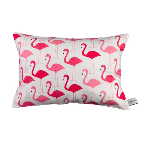 bettina bruder - Kuschelkissen Flamingo Tiere weiß rosa pink - 30 cm x 20 cm von bettina bruder