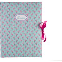 Sammelmappe Din A3 - 30 Sichthüllen Flamingo Türkis Rosa Mappe Mit Namen von bettinabruder