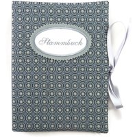 Sammelmappe Din A5 - Stammbuch 20 Sichthüllen Blumen Kringel Grau Weiß Mappe Mit Namen Hochzeit von bettinabruder