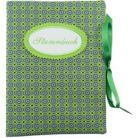 Sammelmappe Din A5 - Stammbuch 20 Sichthüllen Blumen Kringel Grün Mappe Mit Namen Hochzeit von bettinabruder