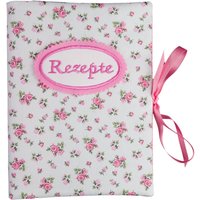 Sammelmappe Din A5 - Stammbuch Rezepte 20 Sichthüllen Rosen Blumen Weiß Rosa Vichykaro Mappe Mit Namen Hochzeit von bettinabruder