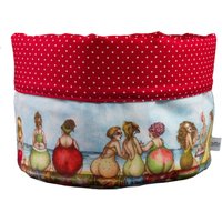 Stoffkörbchen Utensilo Brotkorb Fruit Ladies Früchte Obst Damen Strand Meer Hellblau Rot Bunt - Pünktchen Weiß Ø Ca. 18 cm Stoffkorb Stoffkörbchen Utensilo Brotkorb Fruit Ladies Früchte Obst Damen Strand Meer Hellblau Rot Bunt - Pünktchen Weiß Ø Ca. 18 cm Stoffkorb von bettinabruder