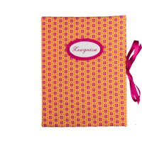 Zeugnismappe - Sammelmappe Din A4 30 Sichthüllen Blümchen Orange Gelb Pink Mappe Mit Namen von bettinabruder