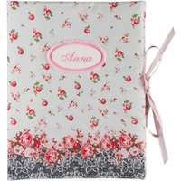 Zeugnismappe - Sammelmappe Din A4 30 Sichthüllen Rosen Blumen Spitze Weiß Rosa Rot Mappe Mit Namen von bettinabruder