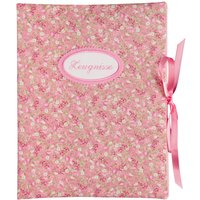 Zeugnismappe - Sammelmappe Din A4 Rezeptmappe 30 Sichthüllen Blümchen Blumen Pünktchen Rosa Weiß Bunt Mappe Mit Namen von bettinabruder