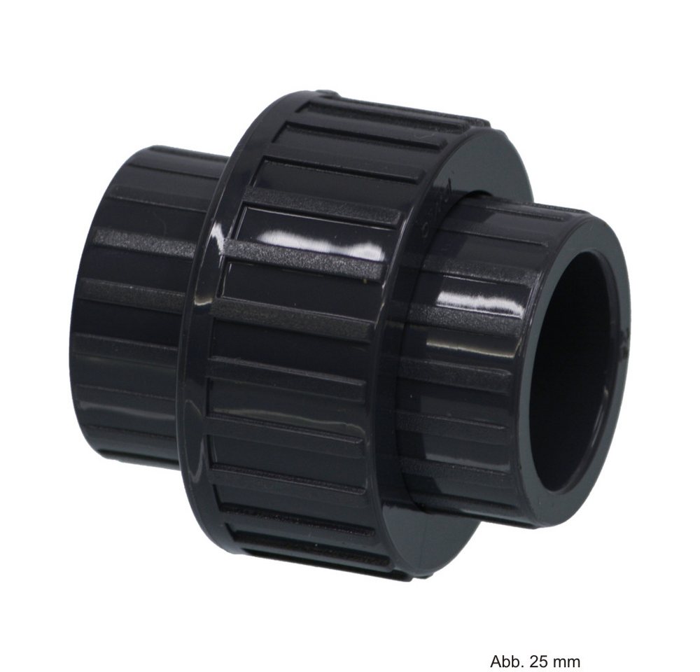 bevo Wasserrohr PVC-U Verschraubung, Anschluss: Klebemuffe 16 bar, 32 mm von bevo