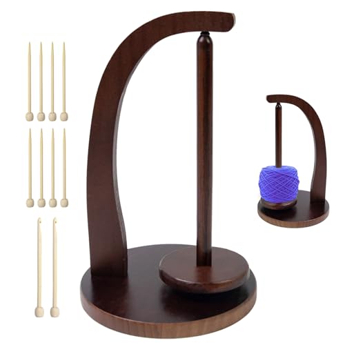 Garnkugelhalter, drehbarer Magnetfadenhalter aus Holz, Garn- und Garnhalter aus Holz, Garnhalter für Stricken und Häkeln, platzsparender Garnhalter für Stricken und Häkeln Garnkugelhalter, drehbarer Magnetfadenhalter aus Holz, Garn- und Garnhalter aus Holz, Garnhalter für Stricken und Häkeln, platzsparender Garnhalter für Stricken und Häkeln von bevog