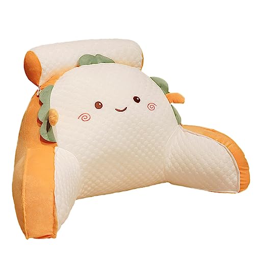 Lesekissen mit Armlehnen, Nachttischkissen mit abnehmbarem Nackenkissen, 2-in-1-Größen-Stützkissen, Sofa-Rückenkissen, ergonomisches und weiches Lesekissen von bevog